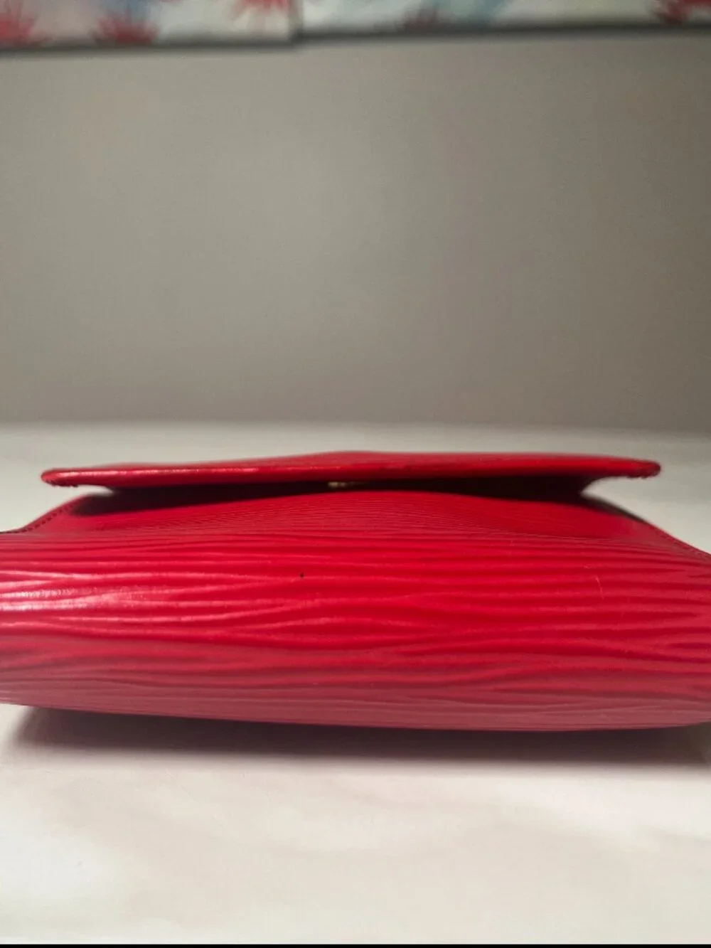 Louis Vuitton Red Epi Elise Trifold Wallet - Picture 10 of 14